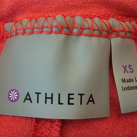 ATHLETA BEACH COMBER HI-LOW YOGA SKIRT DRAW/DROP WAIST ORANGE SZ‎ XS - Picture 4 of 7